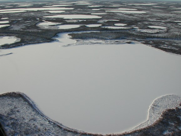 Thermokarst Lake Aerial