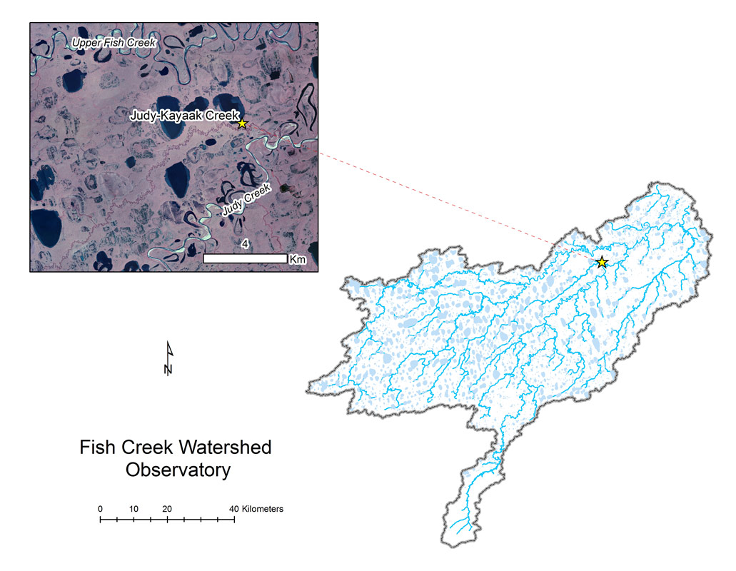 Judy-Kayaak Creek location map