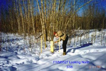 This is a photograph of FWM5527.  The photograph  shows the northern vantage of site FWM5527.